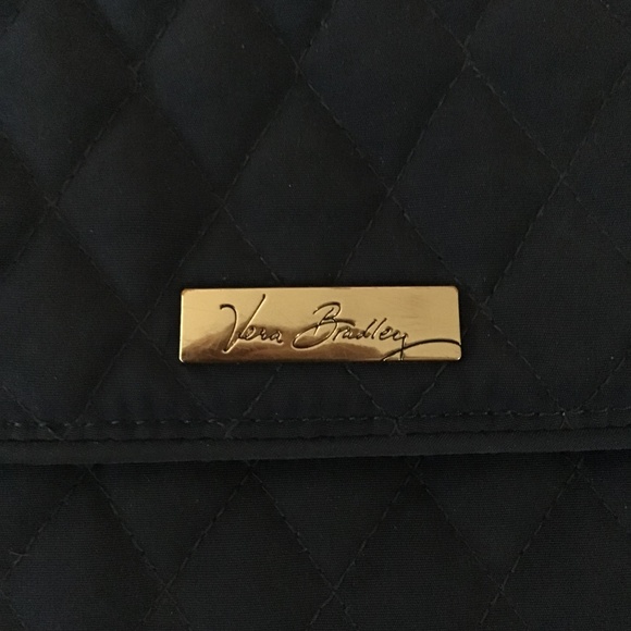 Vera Bradley Little Hipster Navy Quilted Messenger Bag - Picture 6 of 7